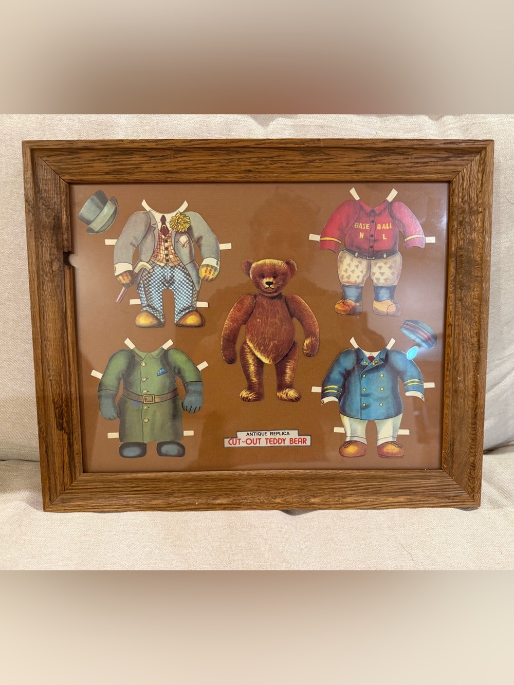 Vintage Merrimack Antique Replica Cut-Out Teddy Bear No. 9116